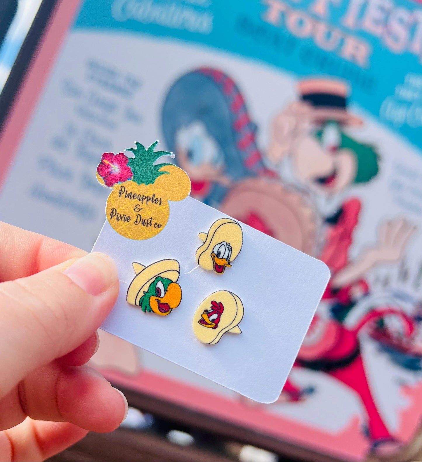 Dangle The Three Caballeros Earrings