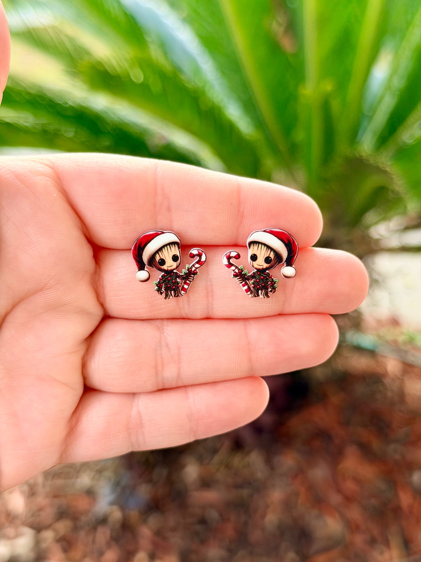Christmas Groot Earrings