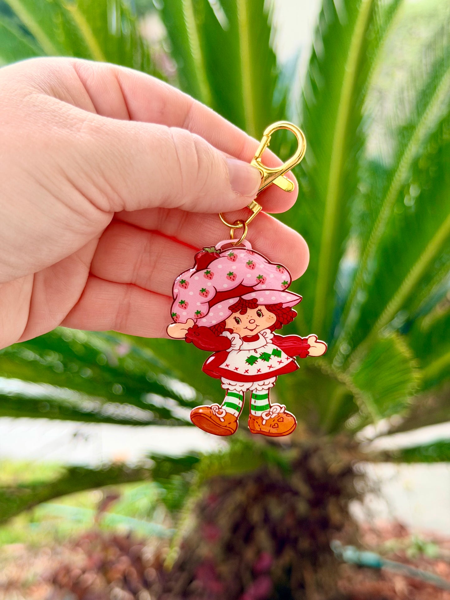 Strawberry Girl Bag Charm