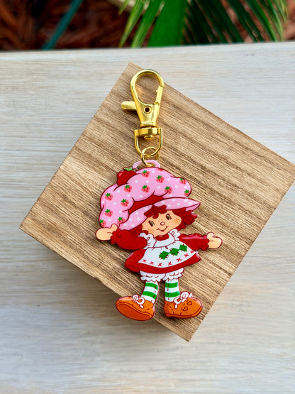 Strawberry Girl Bag Charm