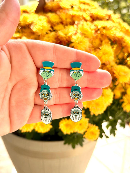 Dangle Hitchhiking Ghosts Earrings