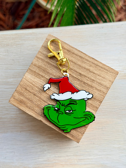 The Grinch Bag Charm