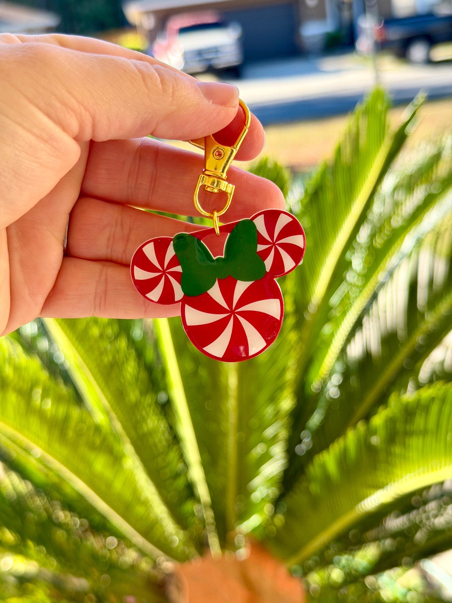 Bag Charm Mrs. Candy Cane Mouse