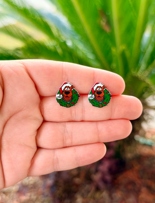 Scooby Doo Christmas Earrings