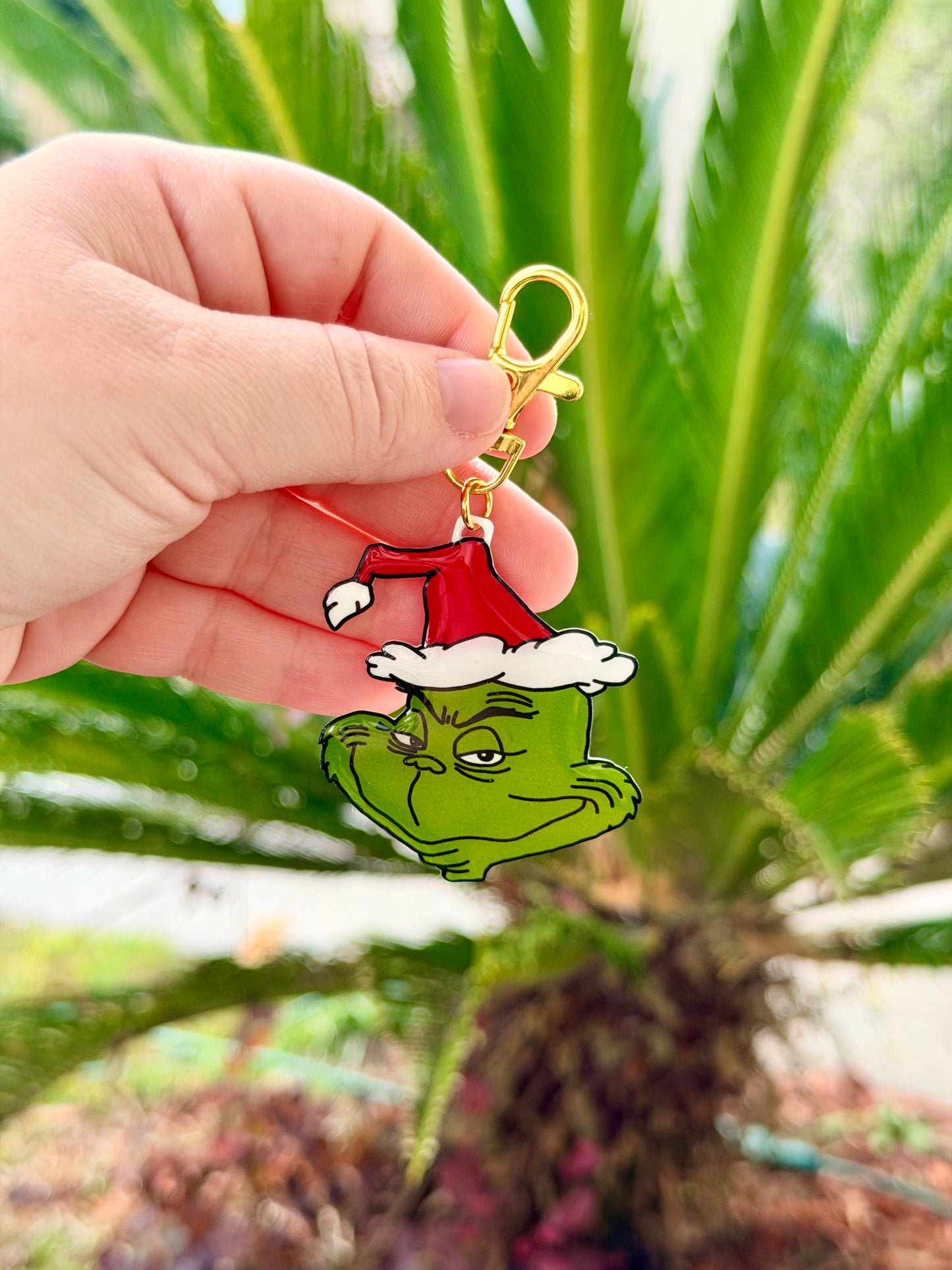 The Grinch Bag Charm