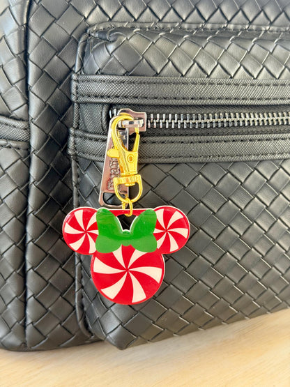 Bag Charm Mrs. Candy Cane Mouse