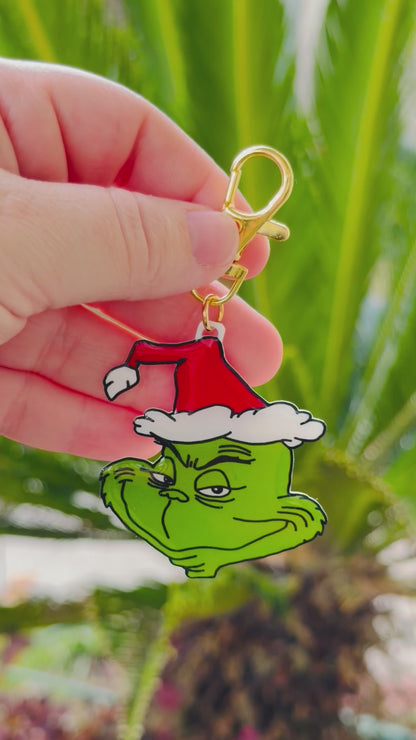 The Grinch Bag Charm