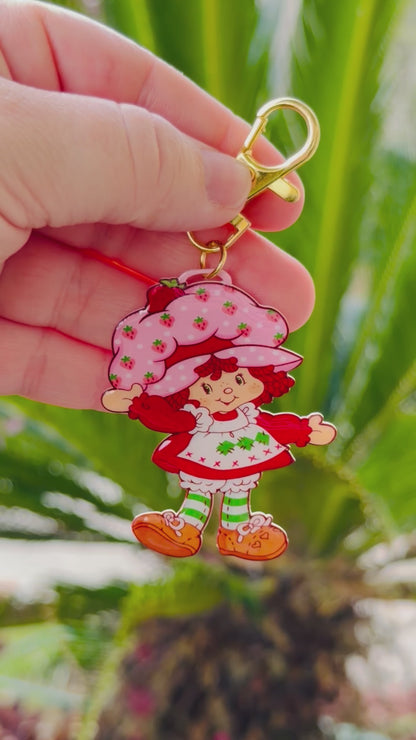 Strawberry Girl Bag Charm